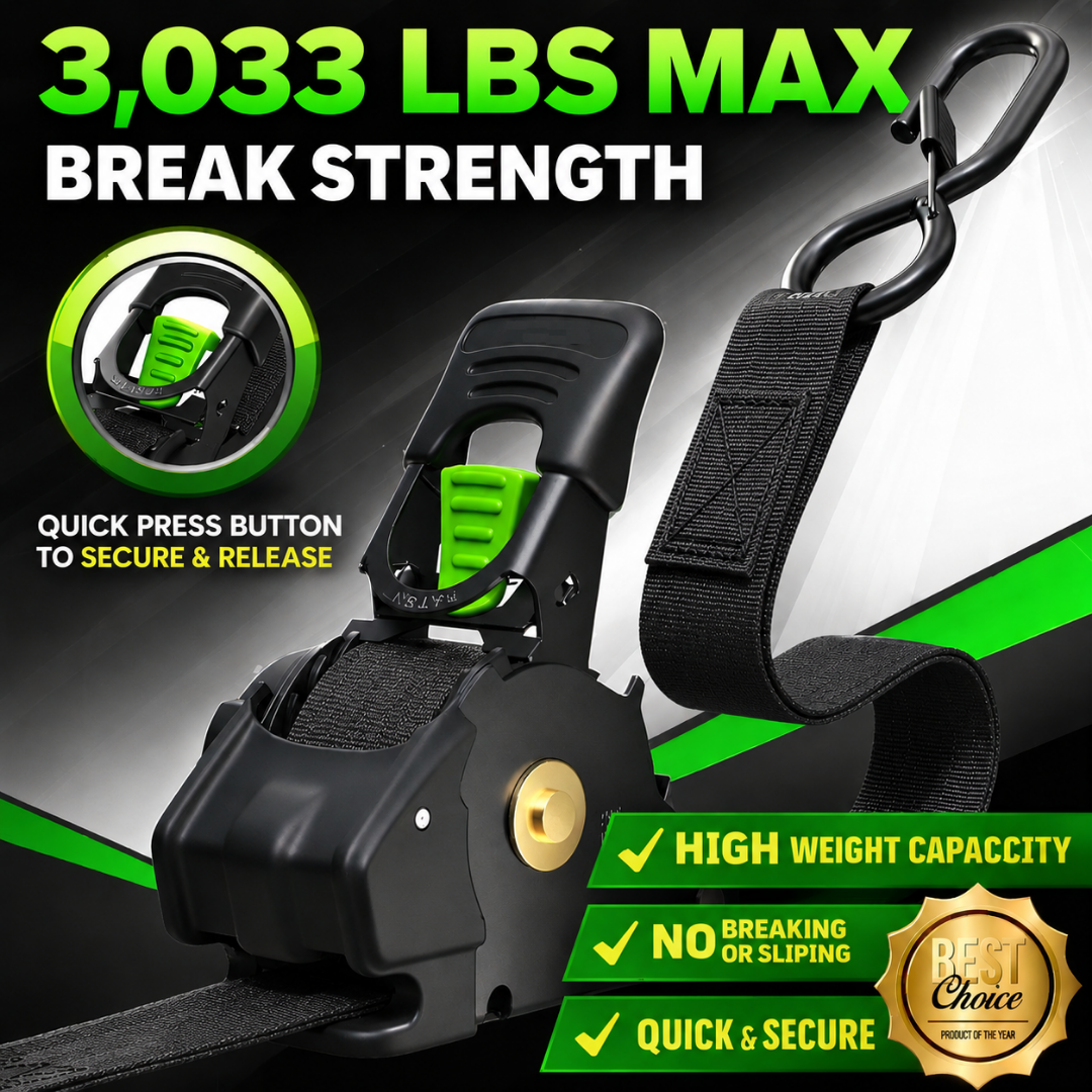 🔥 Father’s Day Sale 50% OFF 🎁 Perfect Gift – Retractable Ratchet Straps (2026 Upgraded Edition)