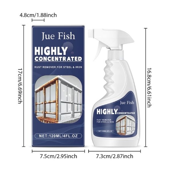 Powerful Rust Remover Spray - Instantly Restore Metal & Stainless Steel