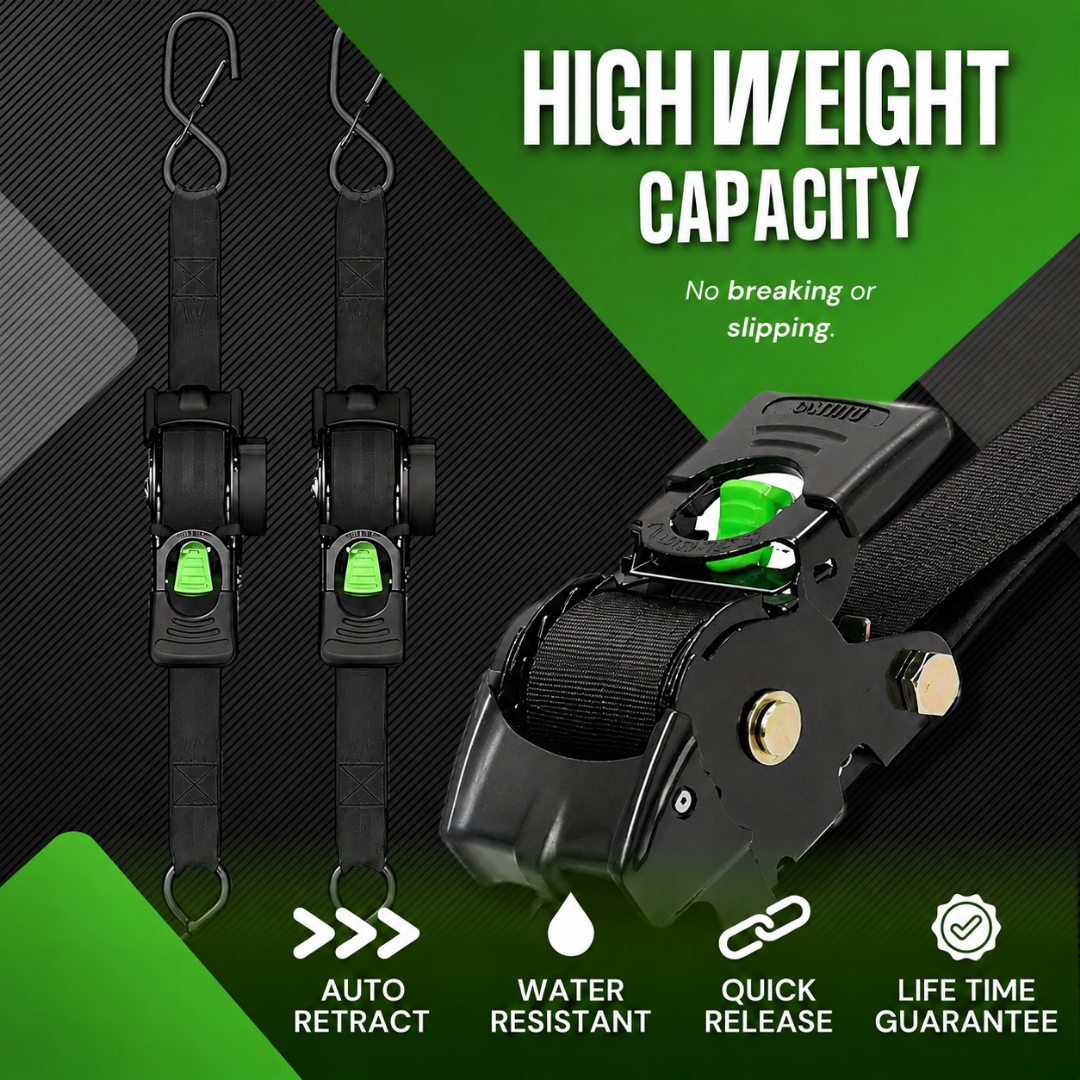 🔥 Father’s Day Sale 50% OFF 🎁 Perfect Gift – Retractable Ratchet Straps (2026 Upgraded Edition)