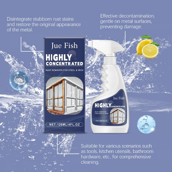 Powerful Rust Remover Spray - Instantly Restore Metal & Stainless Steel