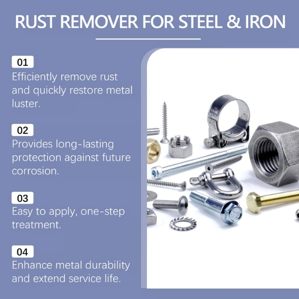 Powerful Rust Remover Spray - Instantly Restore Metal & Stainless Steel