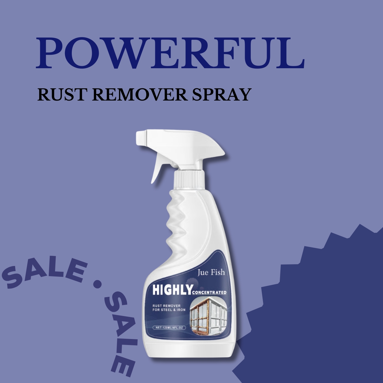 Powerful Rust Remover Spray - Instantly Restore Metal & Stainless Steel