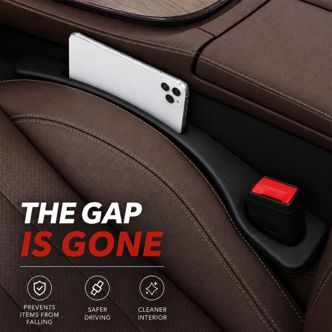 🔥 Today Only 50% OFF 🚗 Car Seat Gap Filler with Storage Slot – Custom Logo Edition